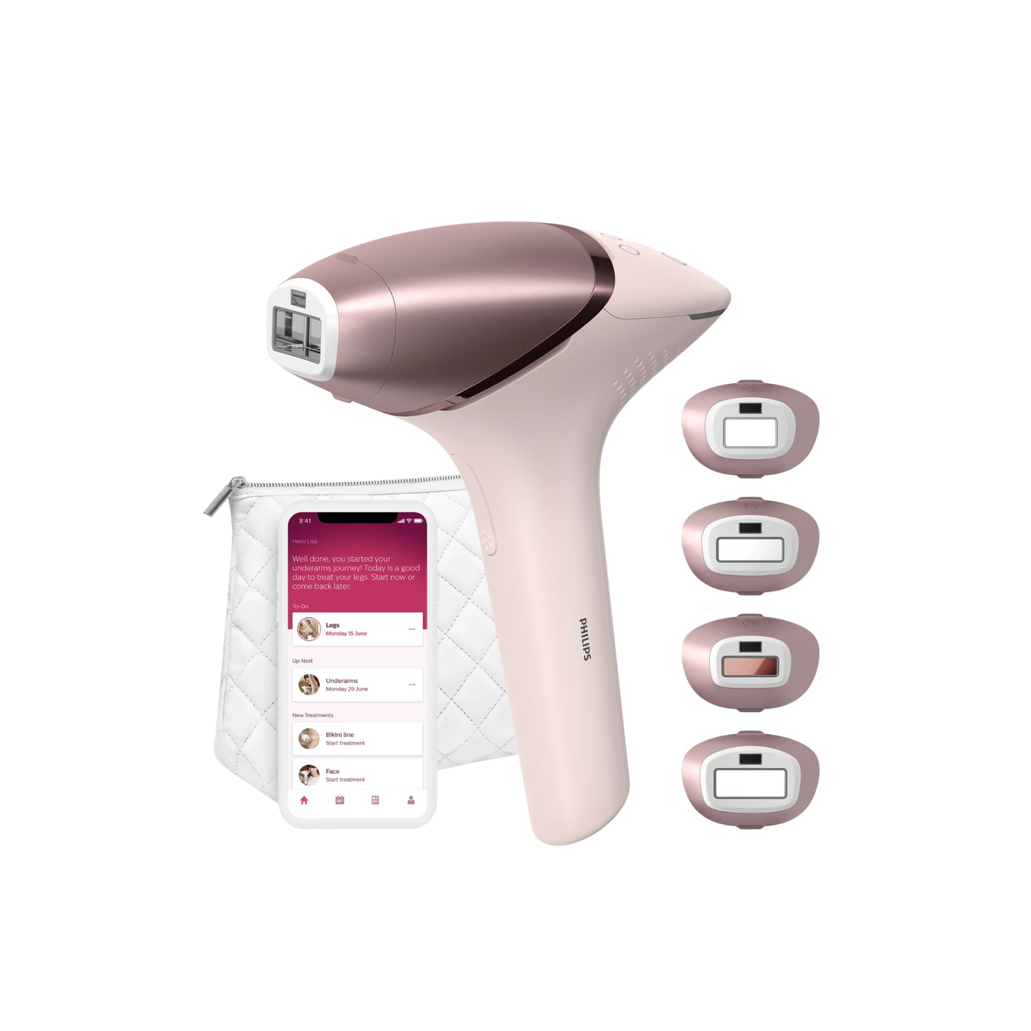 Philips Lumea 9000 Series BRI958 β IPL Hair Removal Device with SenseIQ for Body & Face