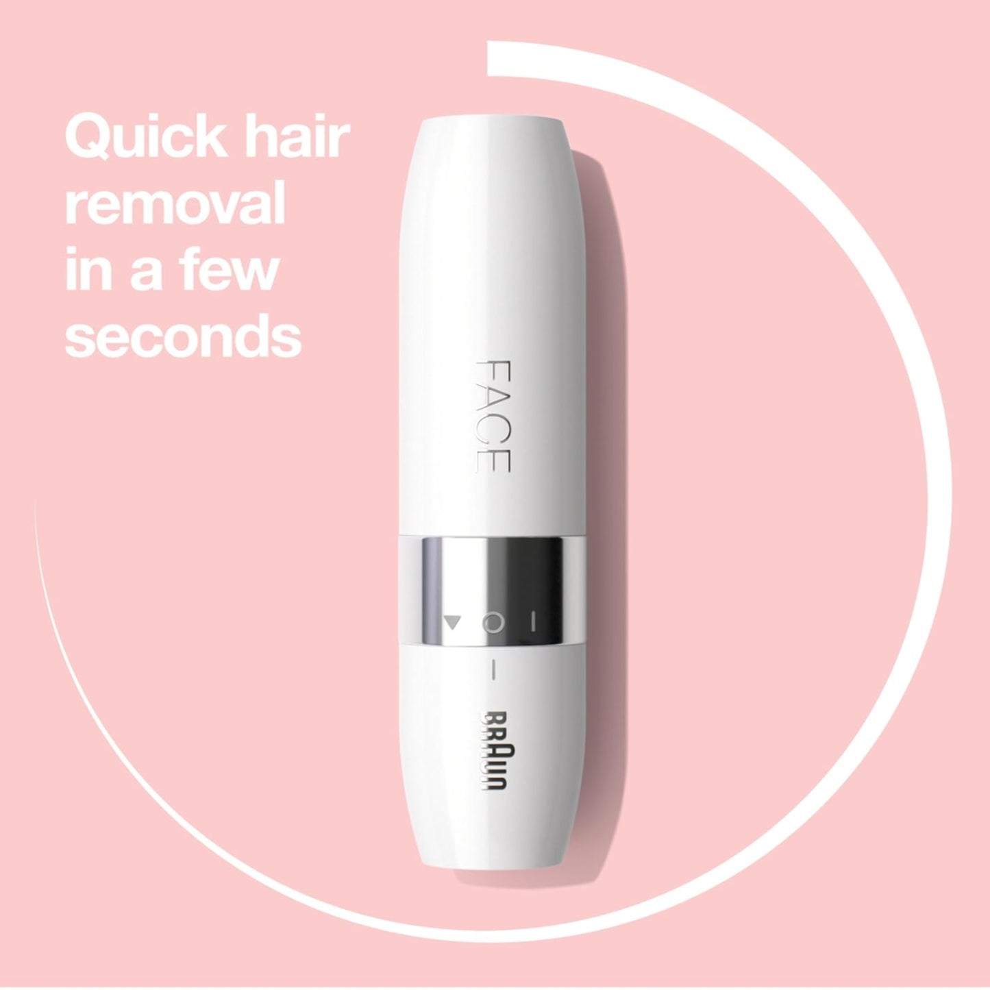 Braun FS1000 Mini Hair Remover for Face – Gentle & Instant Facial Hair Removal