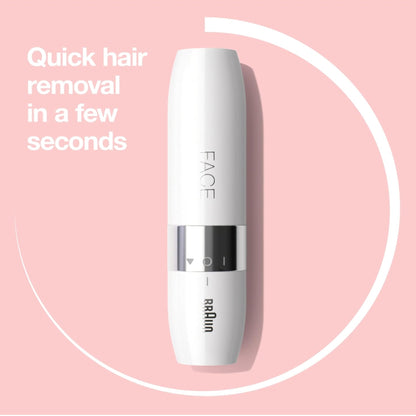 Braun FS1000 Mini Hair Remover for Face – Gentle & Instant Facial Hair Removal