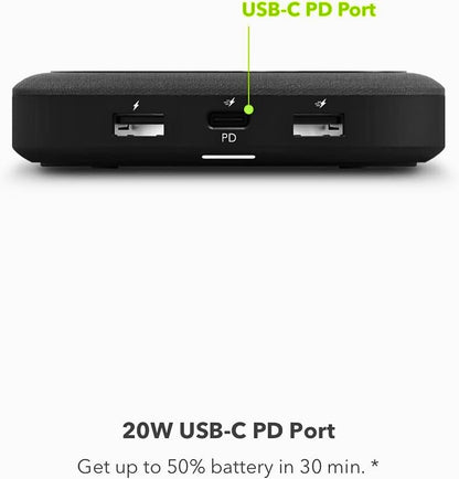 MOPHIE Wireless Charging Base– Sleek & Fast 15W Power, Black - Aera & Co.