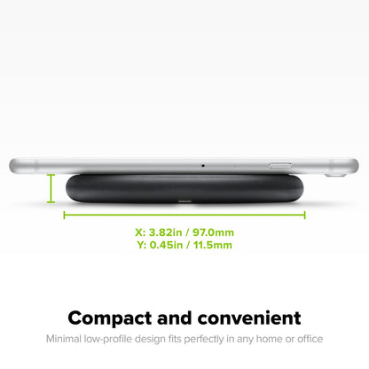 MOPHIE Wireless Charging Base– Sleek & Fast 15W Power, Black - Aera & Co.