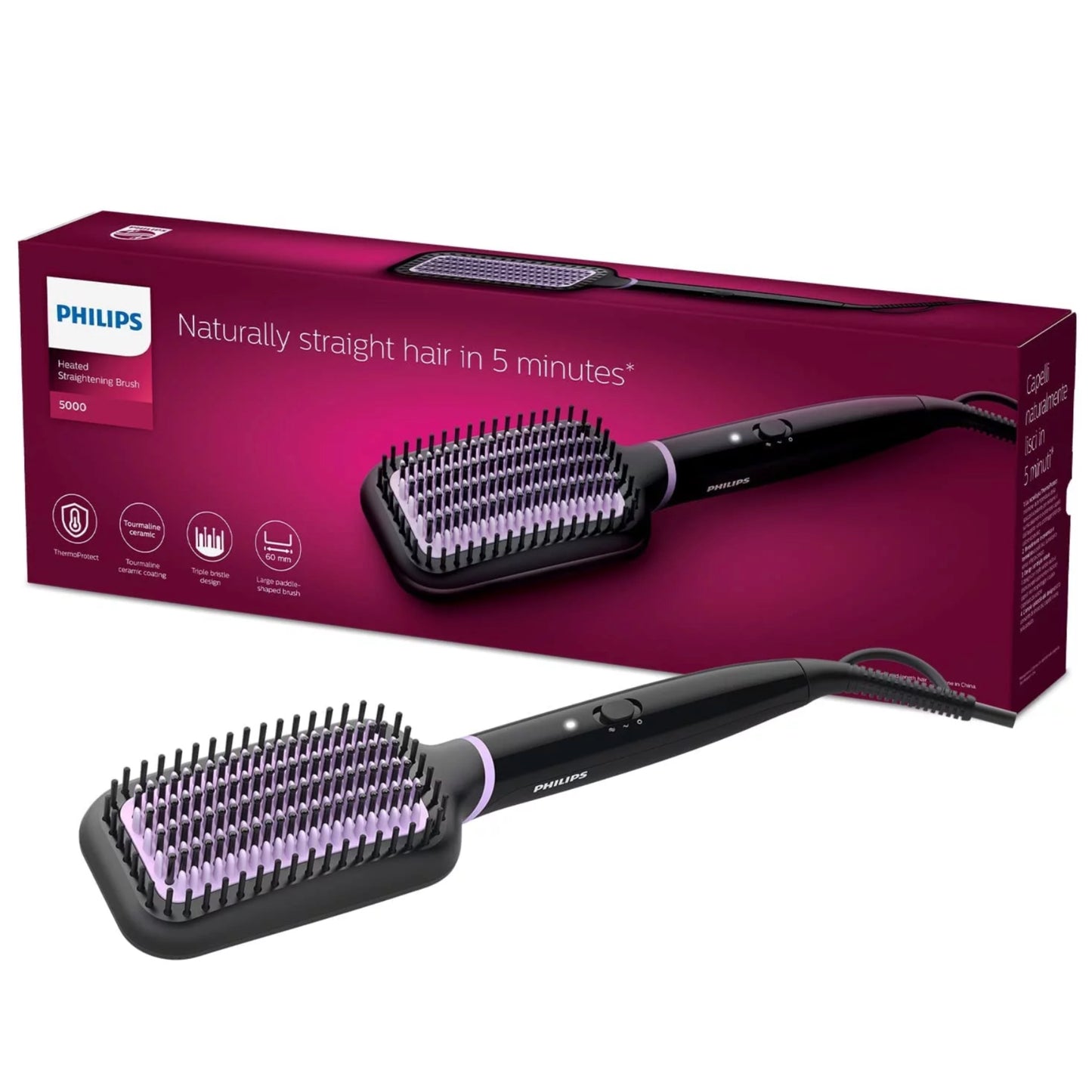 Philips BHH880 StyleCare Essential Heated Straightening Brush